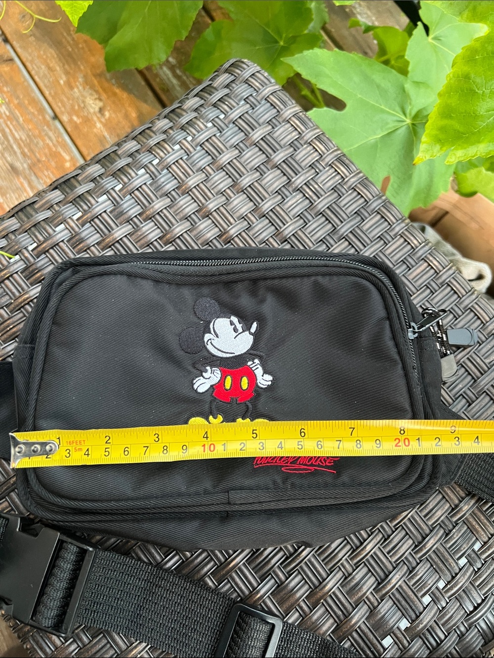 Disney Black Crossbody with Mickey Embroidery and Yellow Accents - Picture 9 of 10